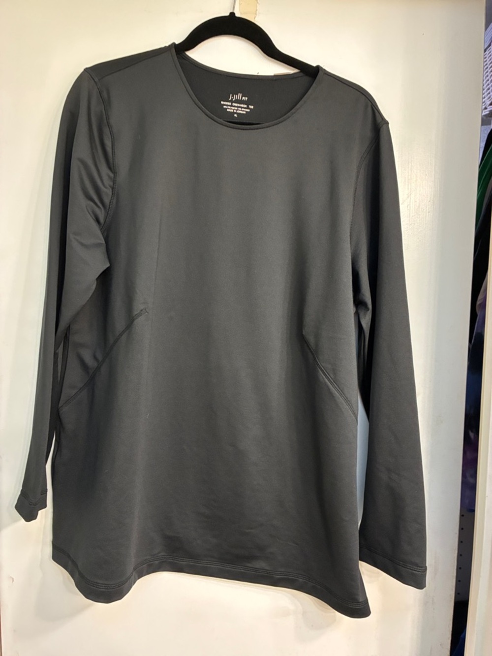 NWT J. Jill Long Sleeve Crewneck Tunic - Black
